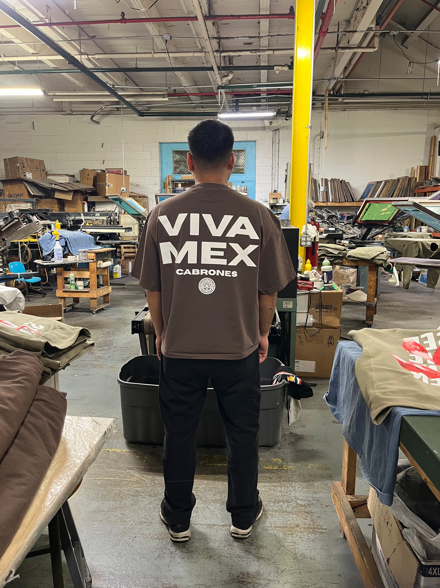"VIVA MEX CABRONES" OVERSIZED BOXY TEE
