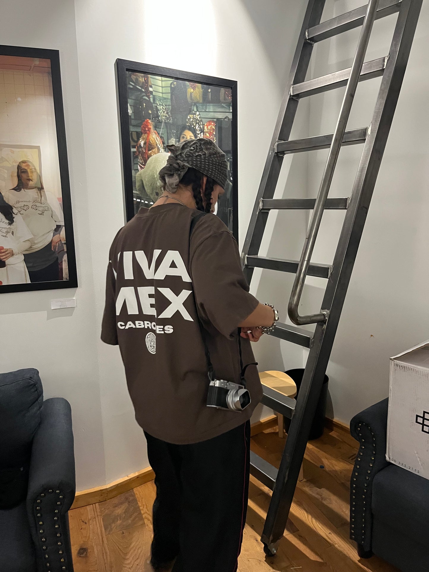 "VIVA MEX CABRONES" OVERSIZED BOXY TEE