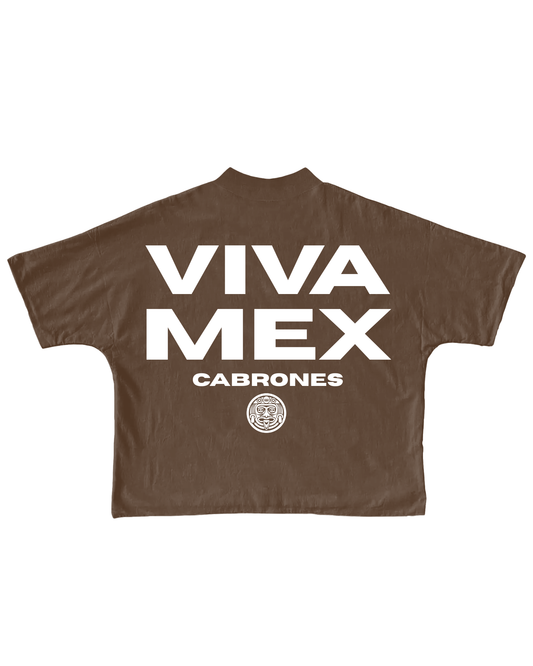 "VIVA MEX CABRONES" OVERSIZED BOXY TEE