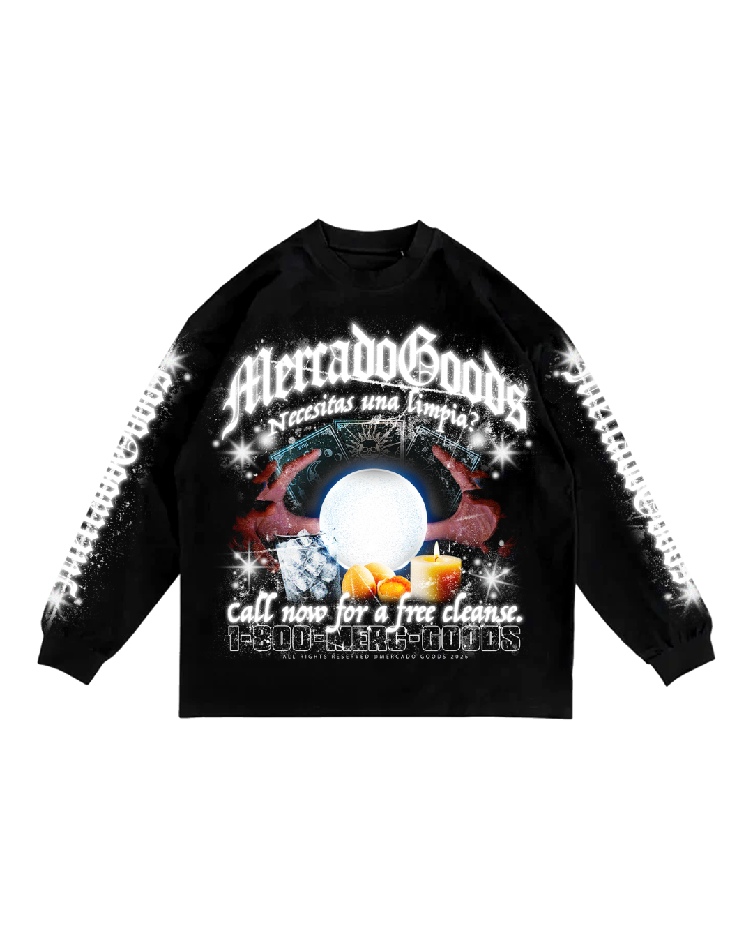 “Necesitas Una Limpia” Black long sleeve